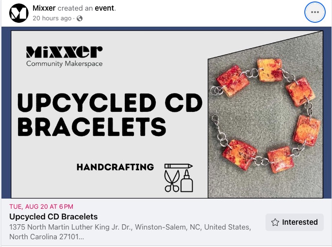 Screenshot of Mixxer Facebook event